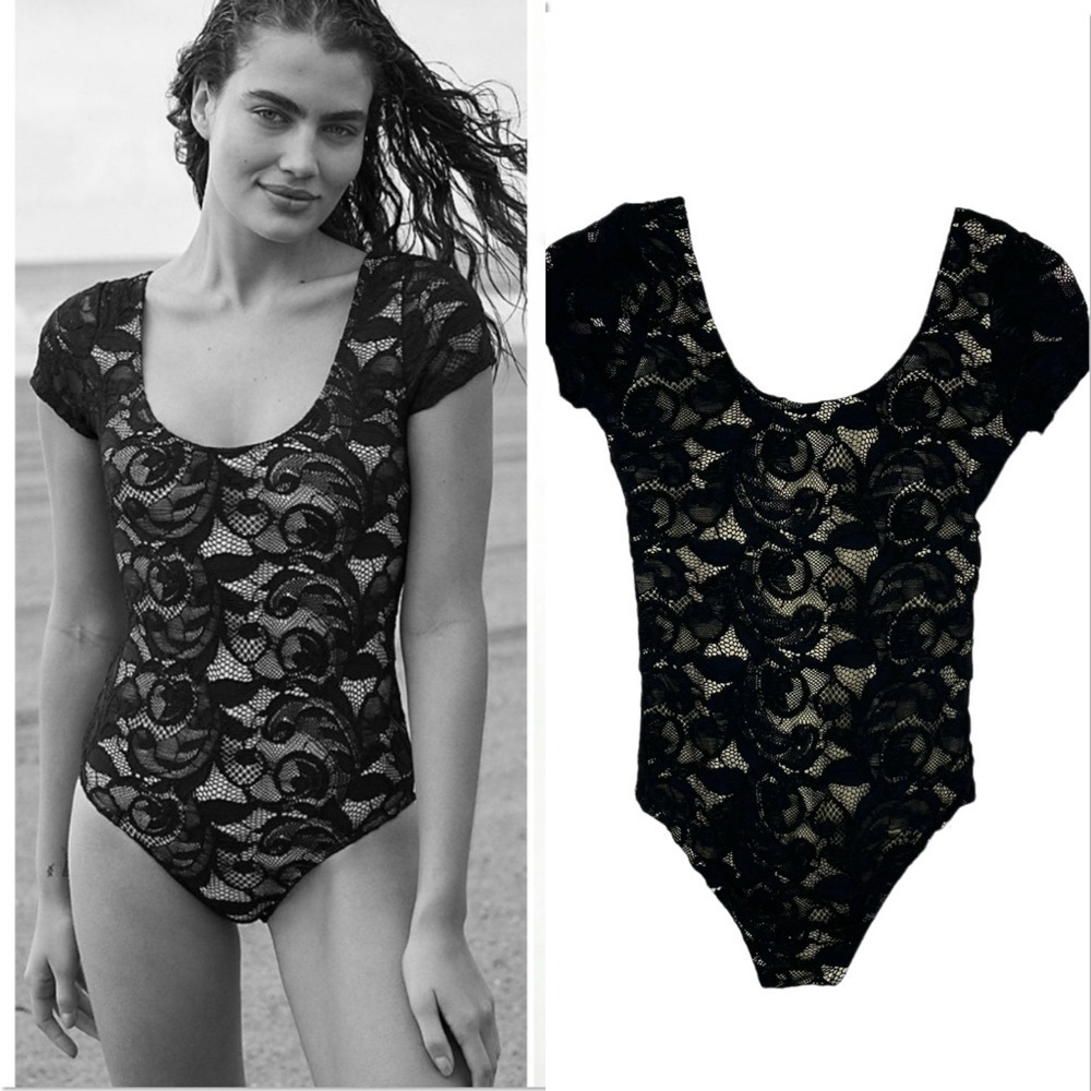 Nightcap Victorian Black Bodysuit
